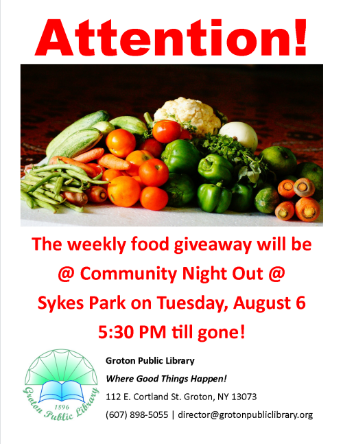 Weekly Food Giveaway